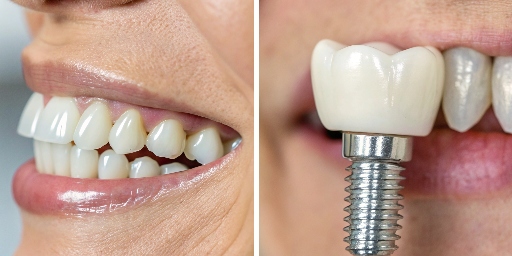 Dental Implants before and after